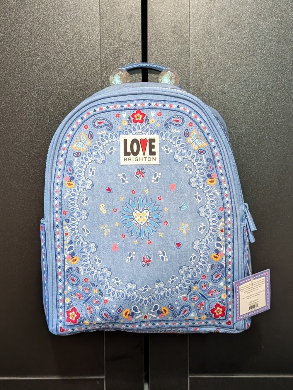 Brighton Bandana Love Backpack. MSRP: $150 00